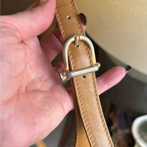 Authentic CELINE Brown macadam coated leather Patterned 3 compartments crossbody - Picture 13 of 16